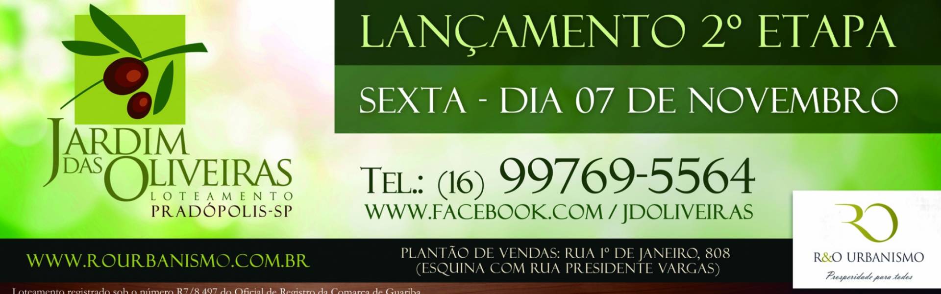 Banner Chamada do imóvel Jardim das Oliveiras